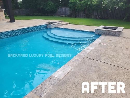 Custom pool project by Backyard Luxury Pool Designs