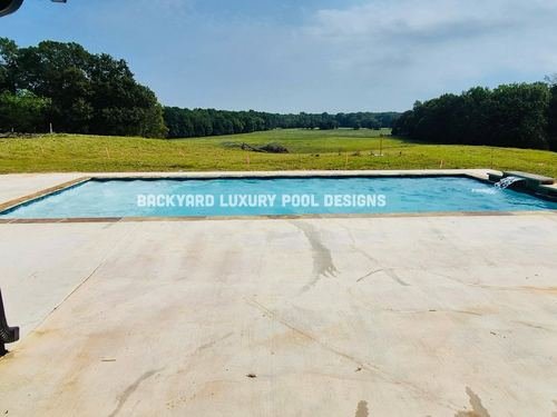 Custom pool project by Backyard Luxury Pool Designs