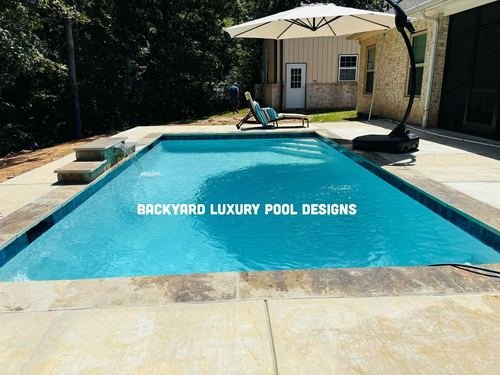 Custom pool project by Backyard Luxury Pool Designs