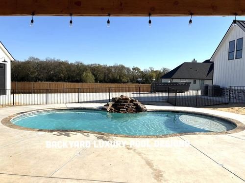 Custom pool project by Backyard Luxury Pool Designs