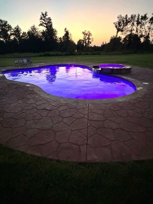 Custom pool project by Backyard Luxury Pool Designs