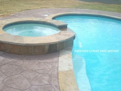 Custom pool project by Backyard Luxury Pool Designs