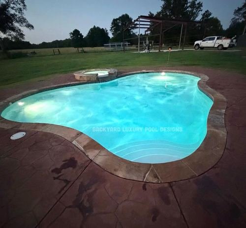 Custom pool project by Backyard Luxury Pool Designs